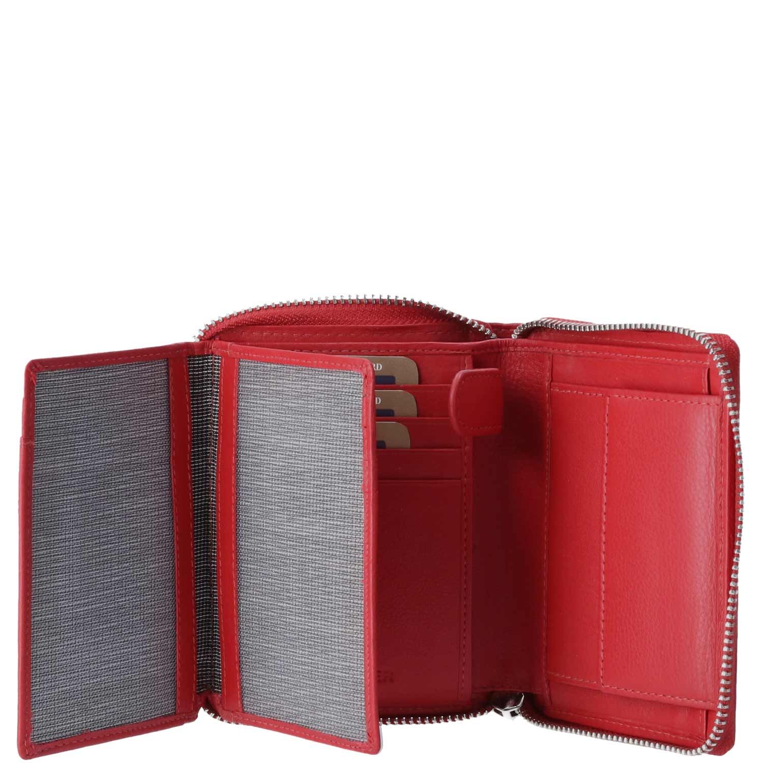 The Skandinavian Brand RFID Wallet Nappa Leather  rot