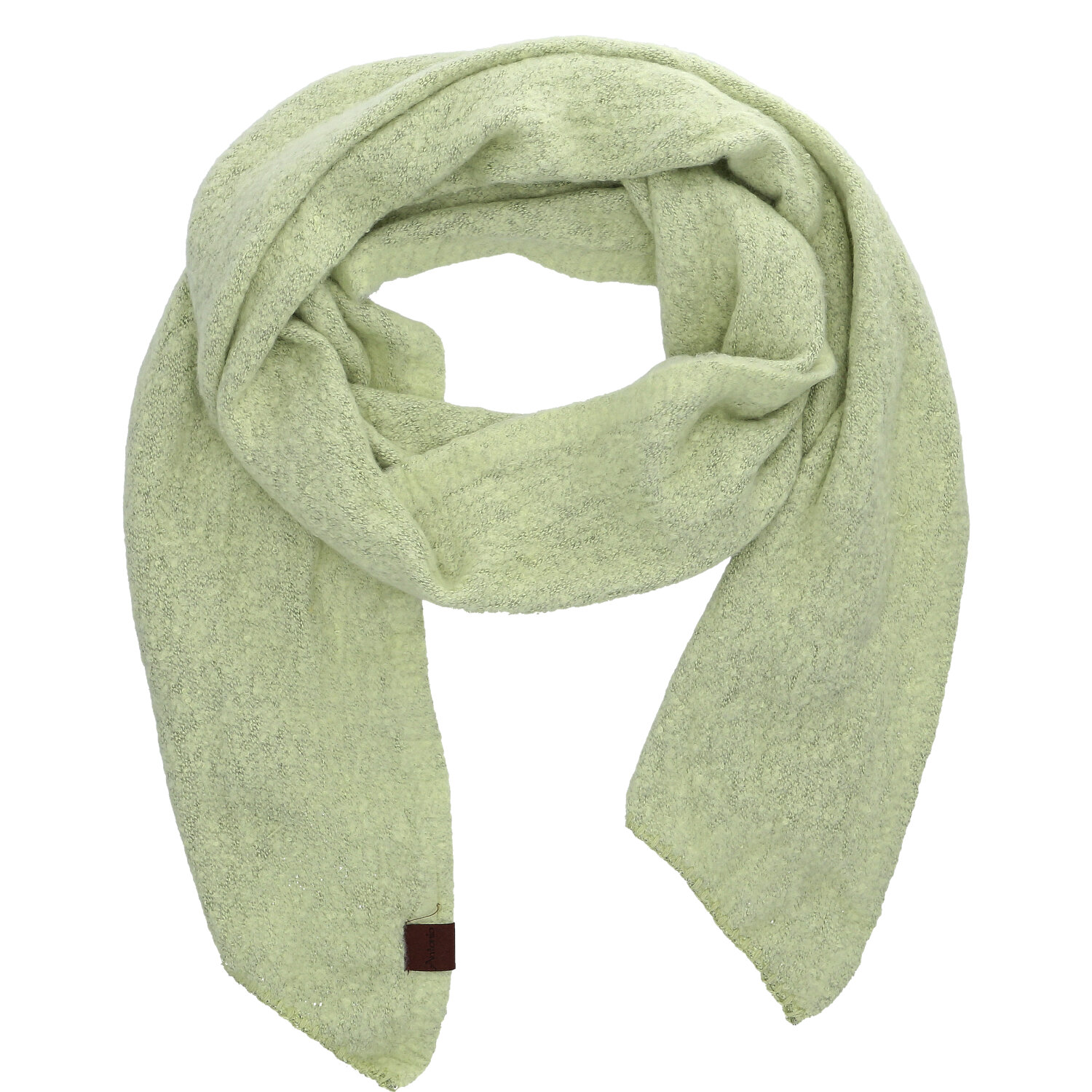 Antonio Damen Strick Schal Bouclé  Green Abbildung 1
