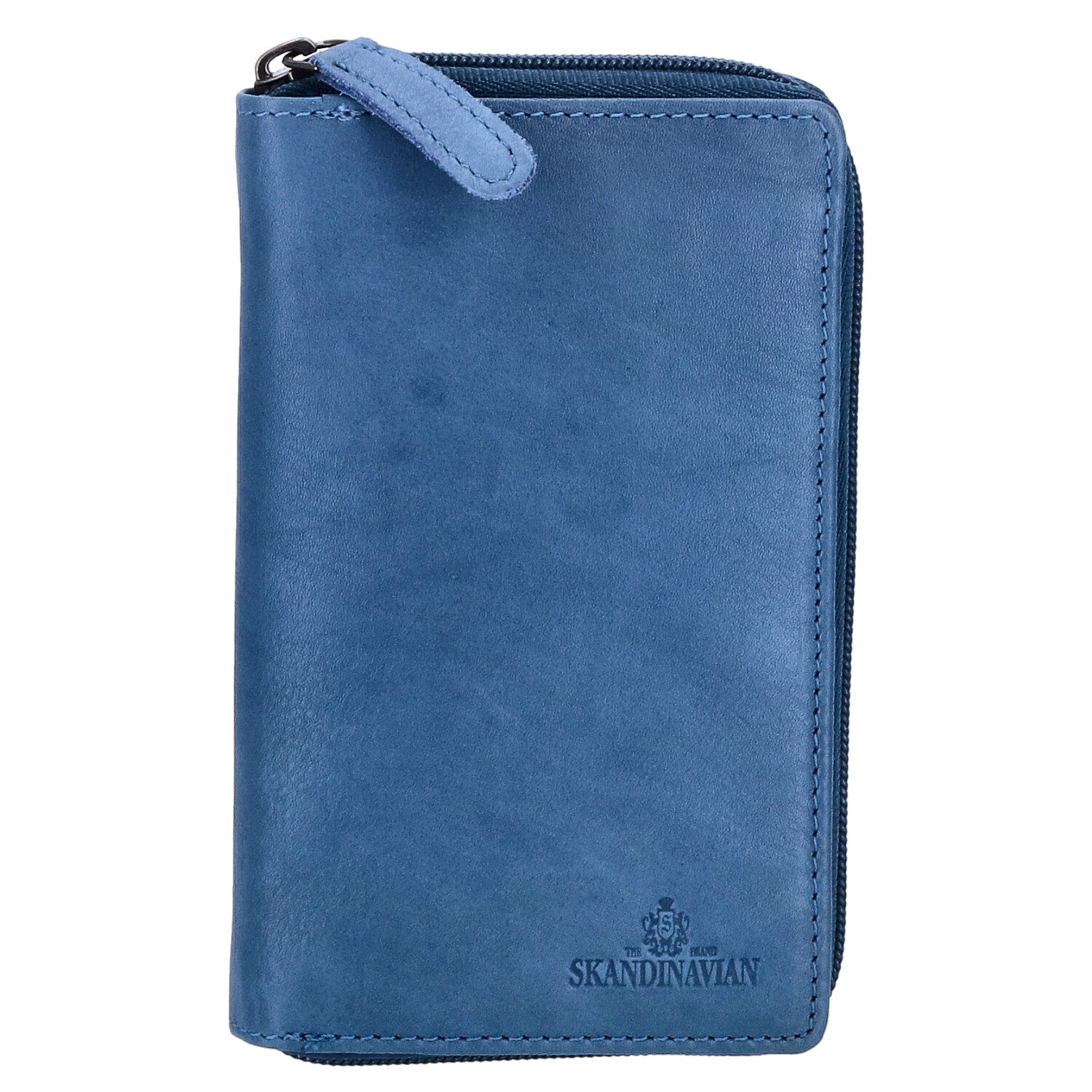 The Skandinavian Brand Damen Leder Geldbörse  blau Abbildung 3