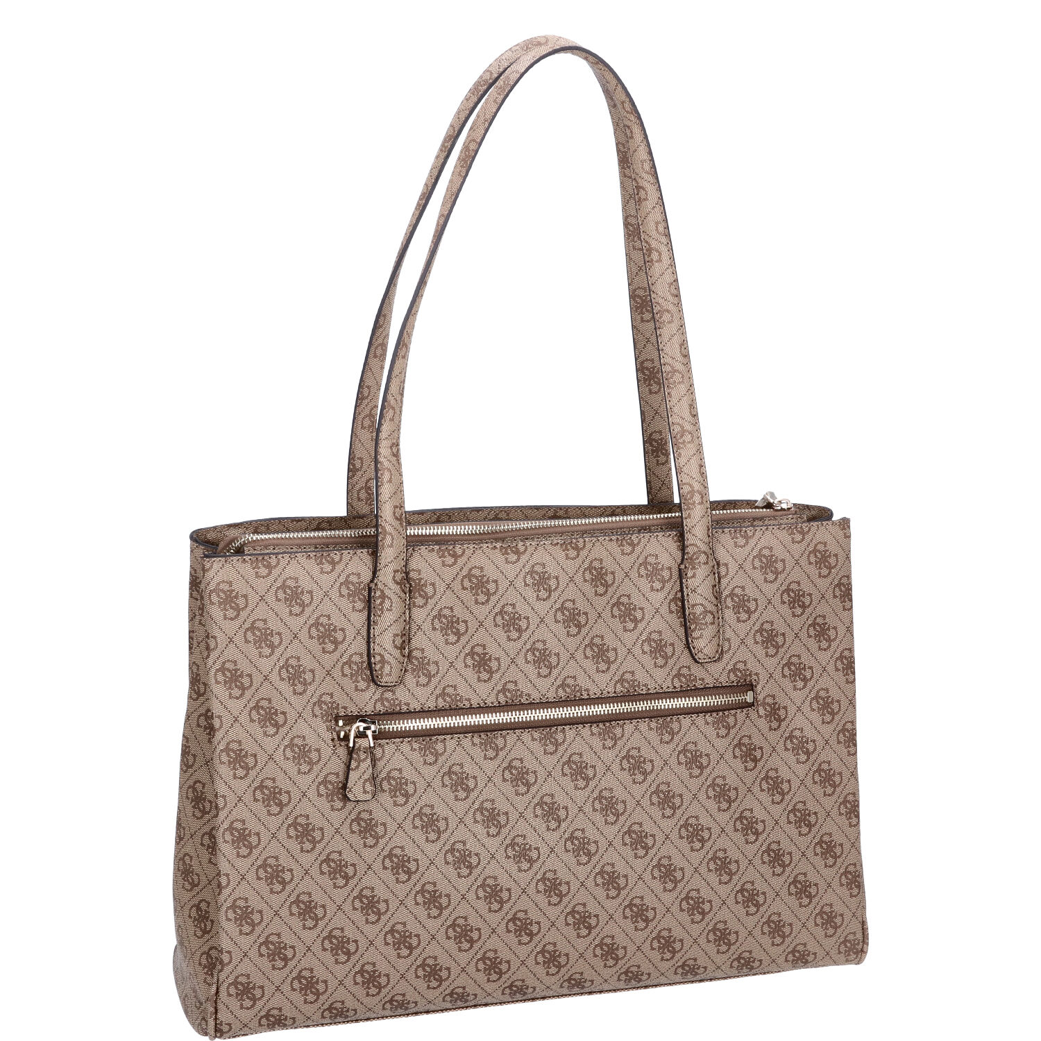 GUESS Damen Shopper Power Play Latte Logo