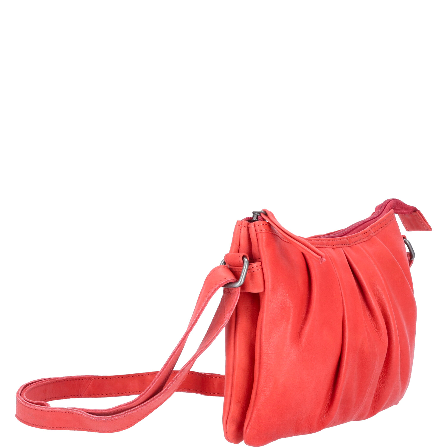 The Skandinavian Brand Damen Ledertasche, Umhängetasche  Red