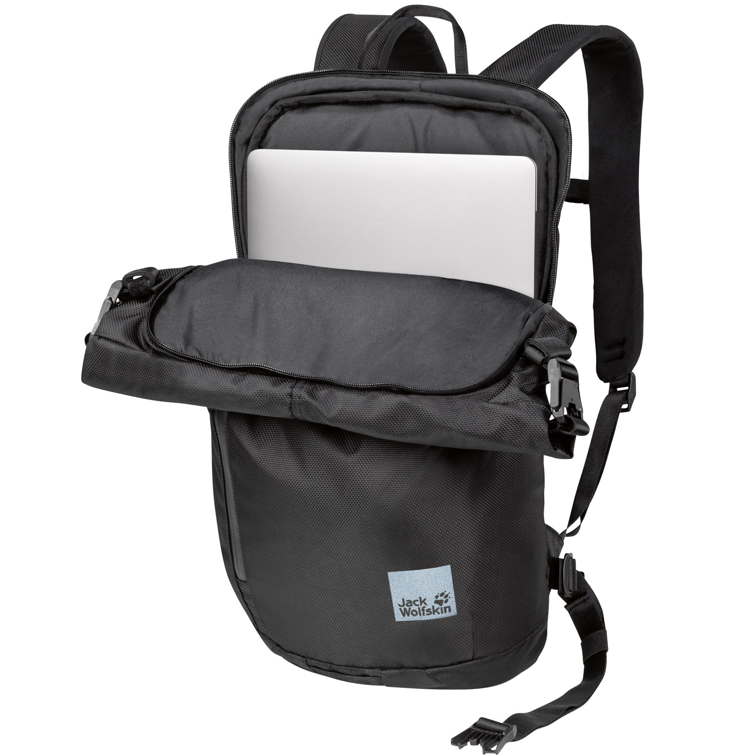 Jack Wolfskin Laptop-/Freizeit Rucksack Helsinki Rolltop ultra black