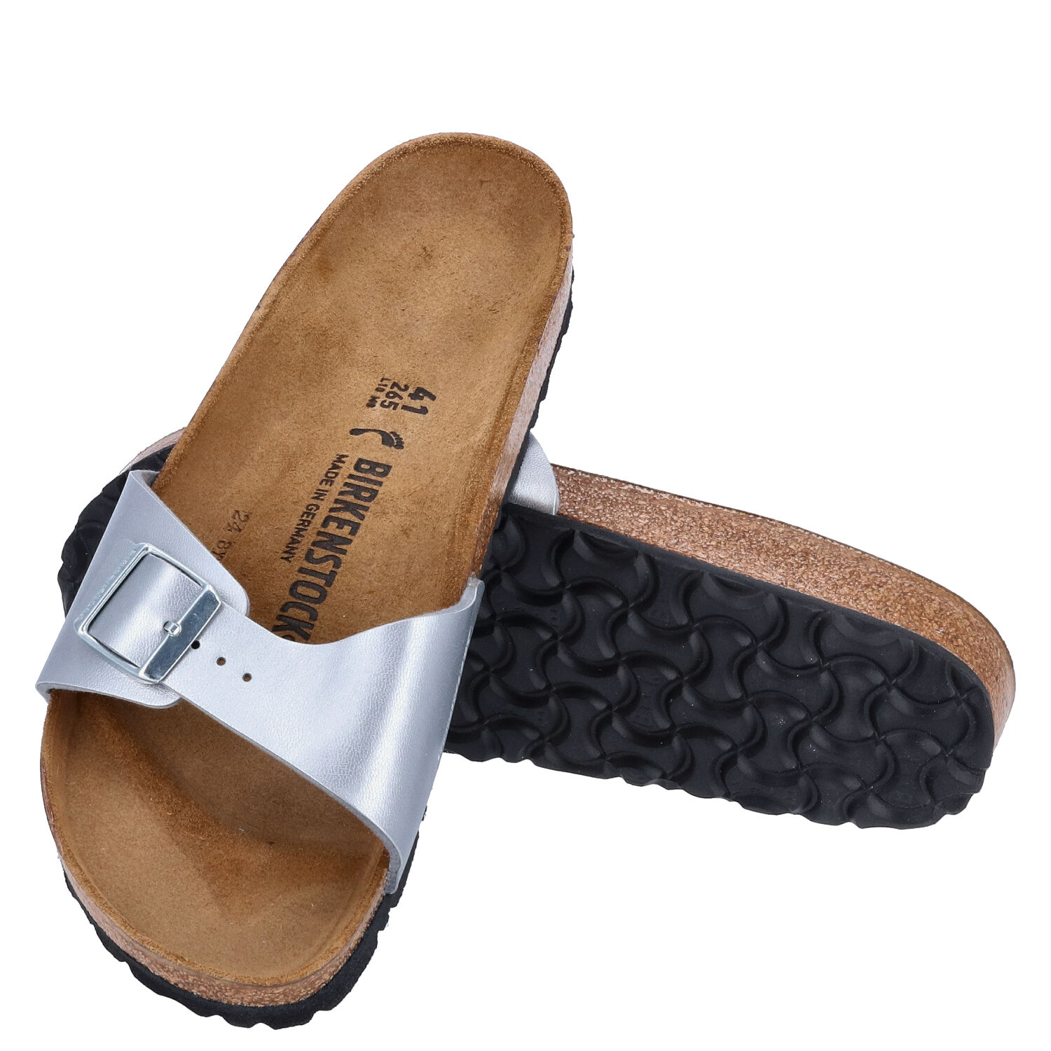 Birkenstock Sandalen Größe 41 Madrid BS Silver  