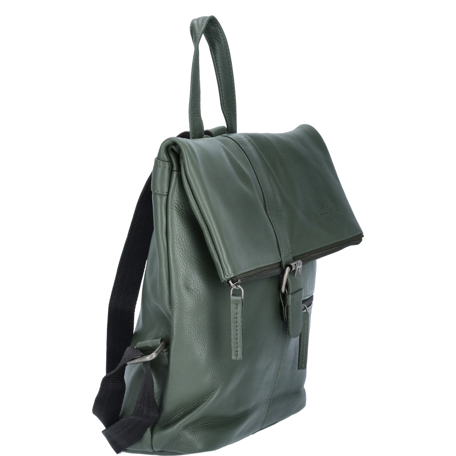 The Skandinavian Brand Damen Leder Rucksack  Green