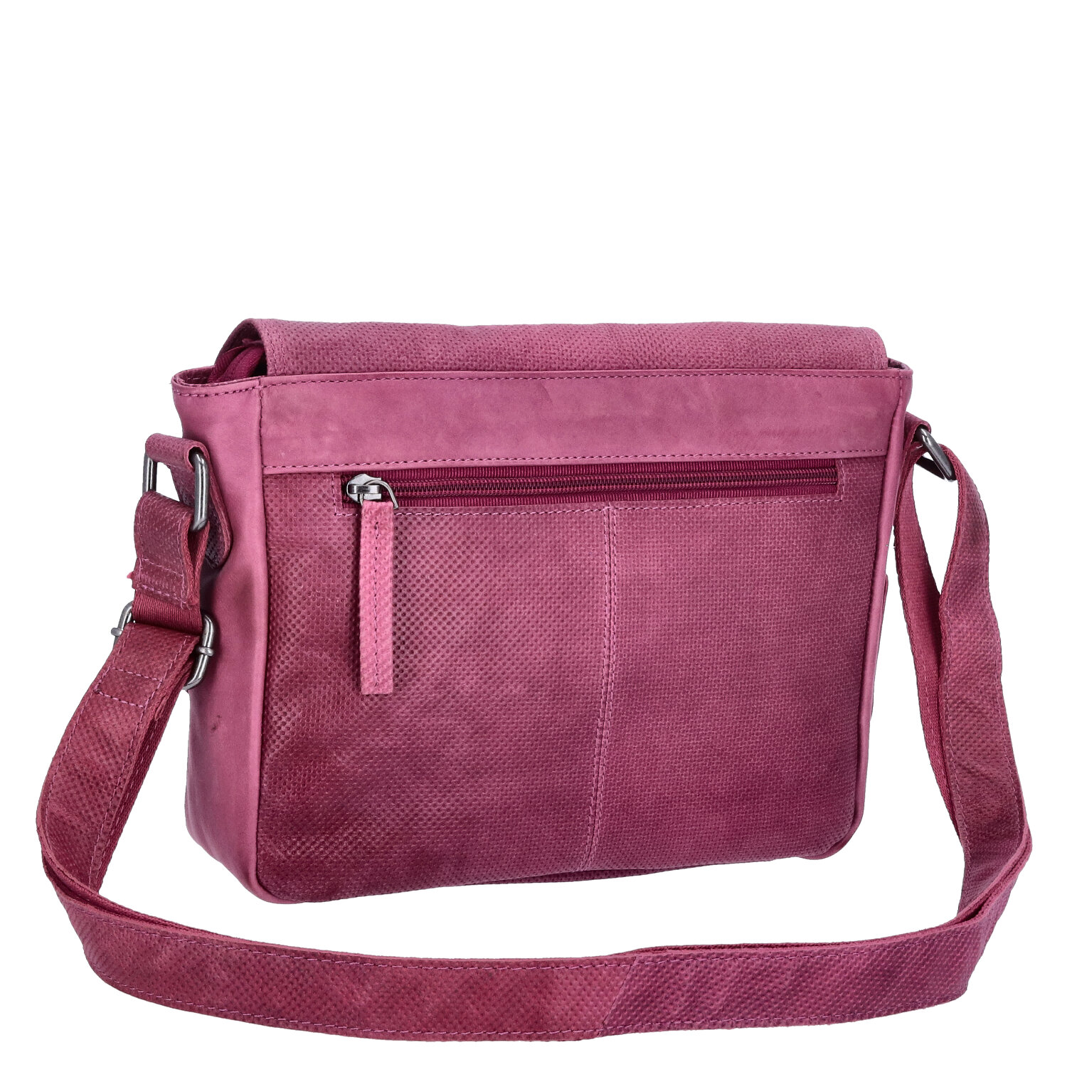 The Skandinavian Brand Damen Leder Umhängetasche  Purple