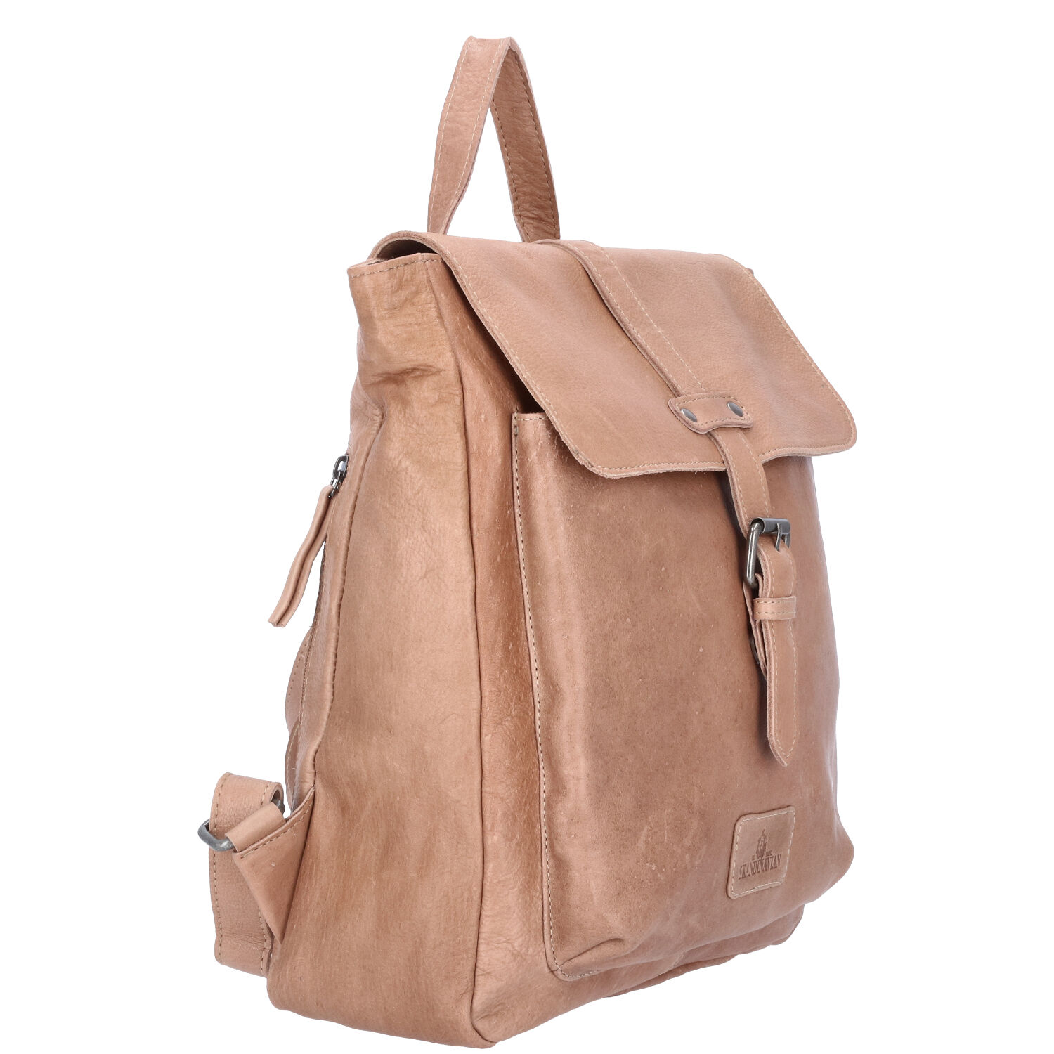 The Skandinavian Brand Damen Leder Rucksack  Taupe Abbildung 3