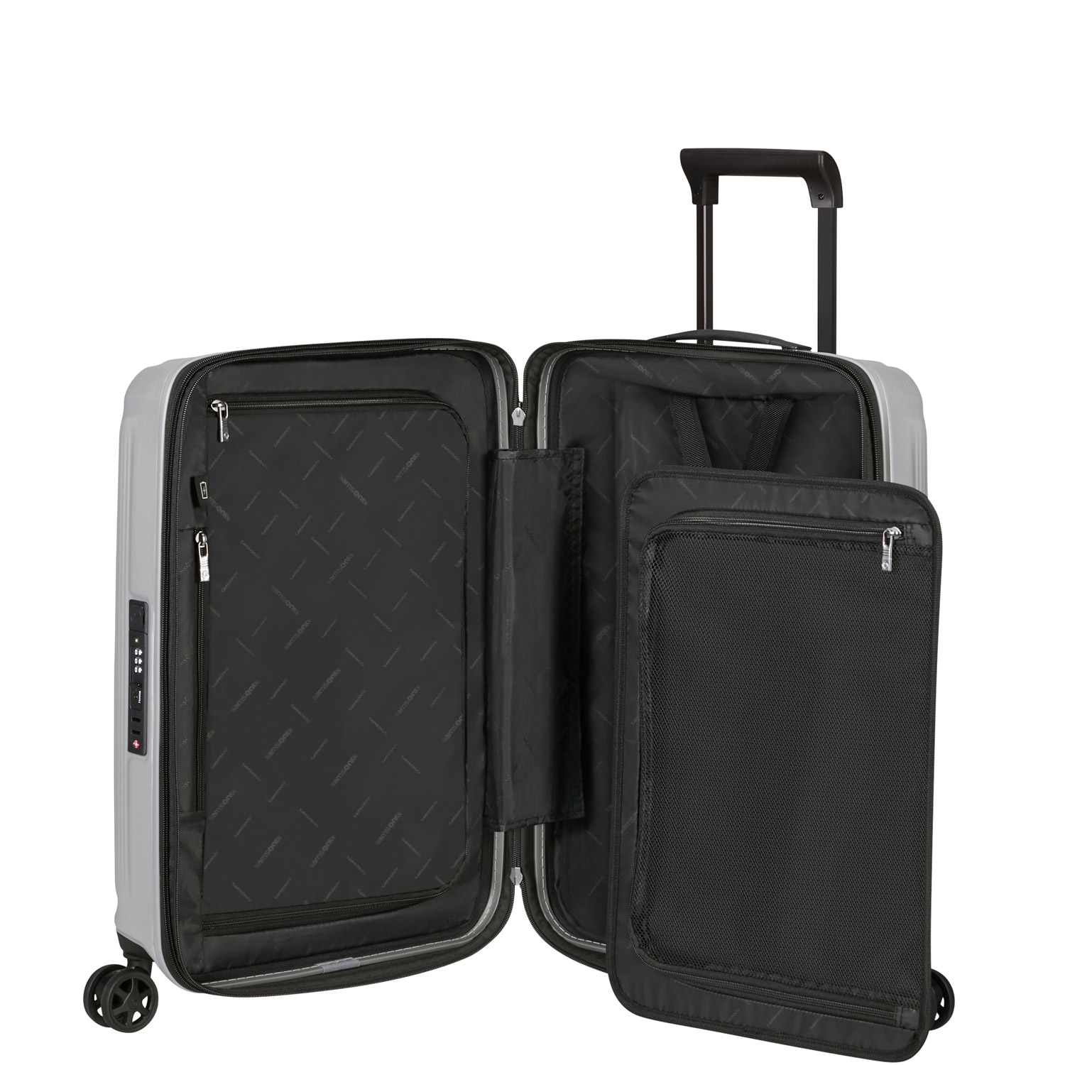 Samsonite 4-Rad Trolley 55cm erw. Nuon Matt Silver Abbildung 6