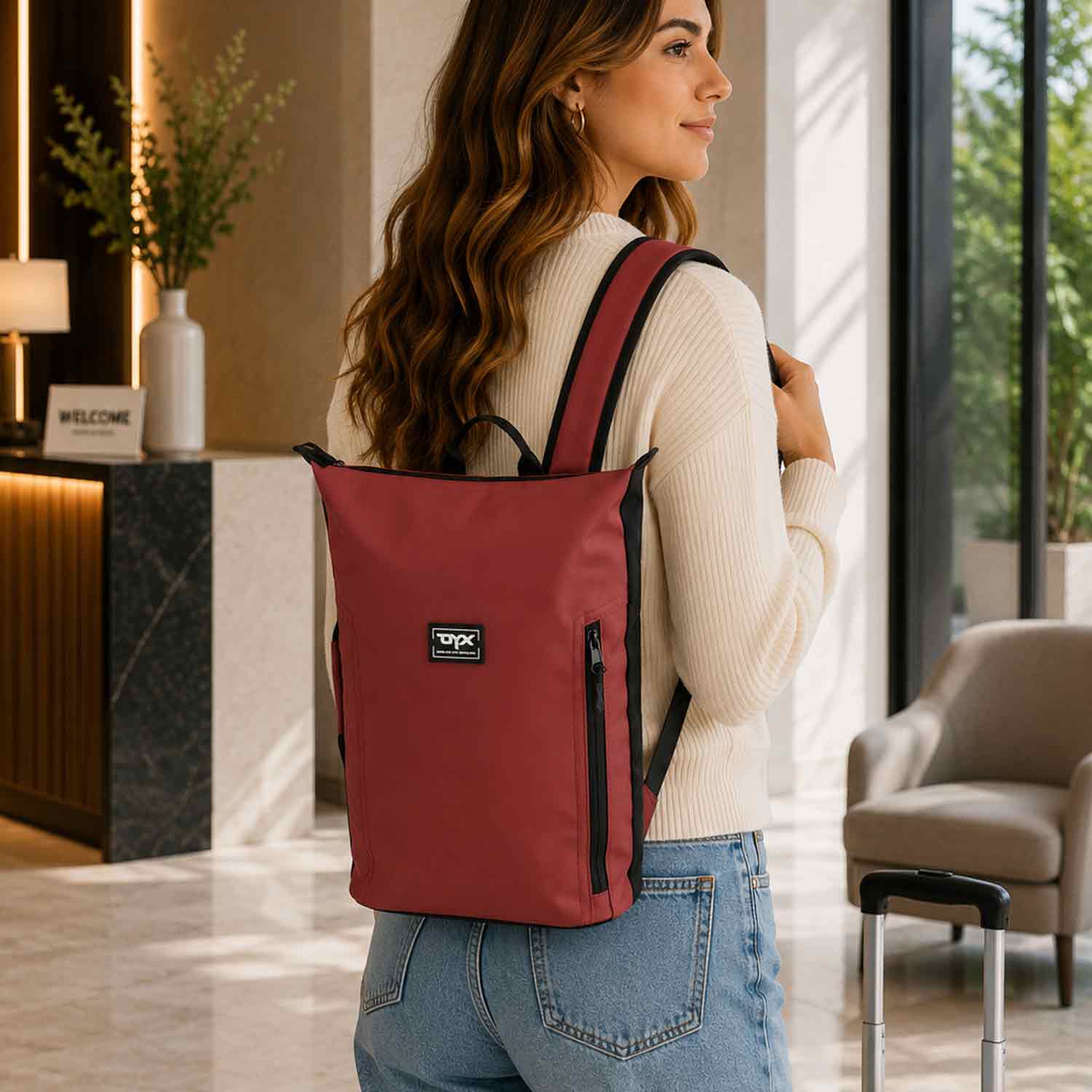 DYX Stadtrucksack Dance With Me dunkelrot Abbildung 2