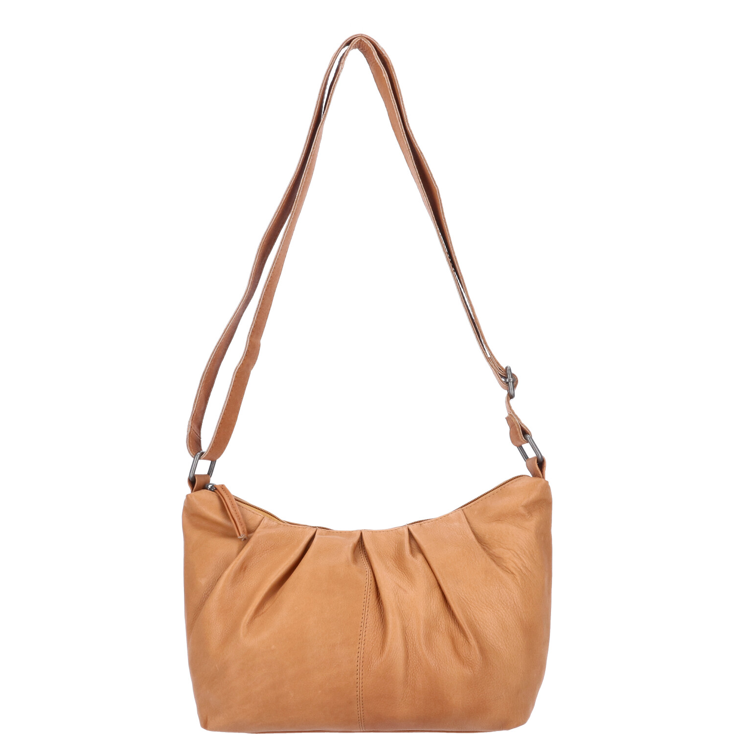 The Skandinavian Brand Damen Ledertasche, Schultertasche  Cognac