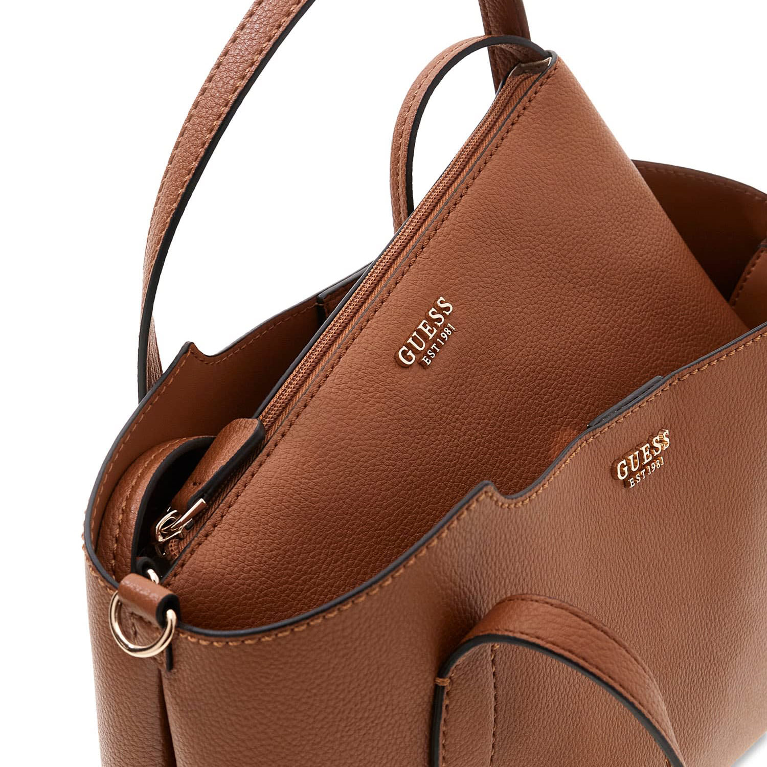 GUESS Damen Handtasche Melody 2 in 1 caramel Abbildung 4