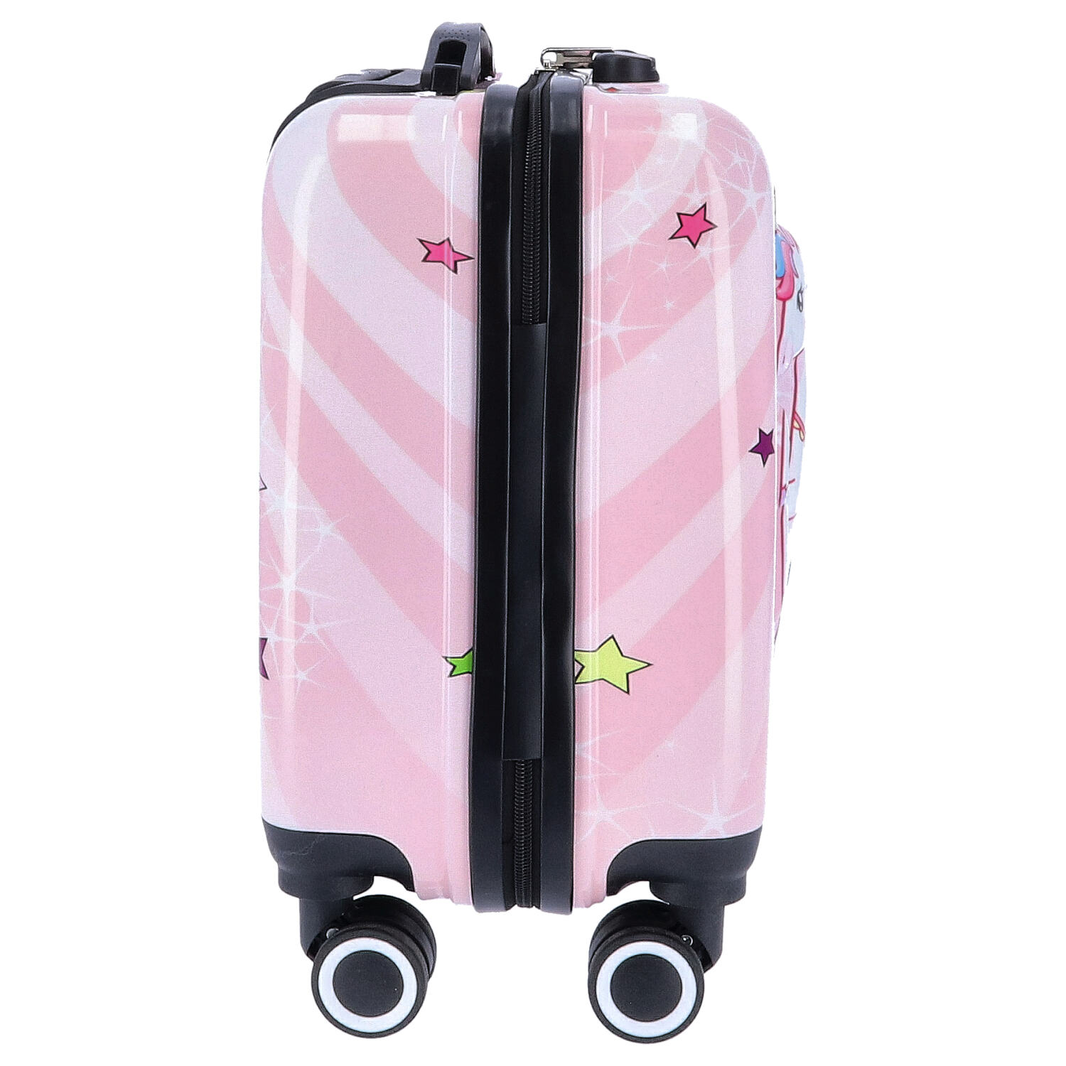 TheTrueC Kindertrolley 4 Rollen Einhorn  Rosa Abbildung 5