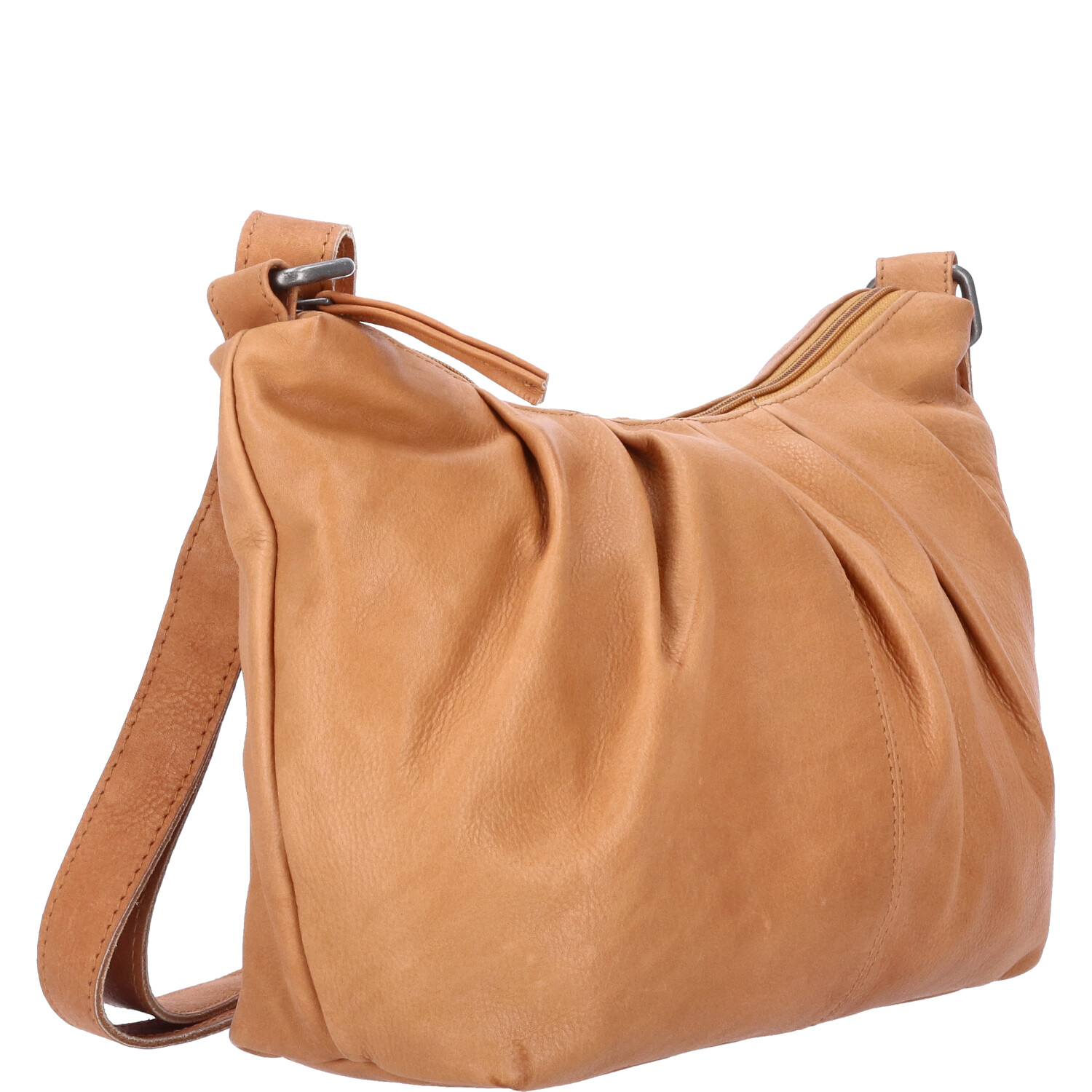 The Skandinavian Brand Damen Ledertasche, Schultertasche  Cognac