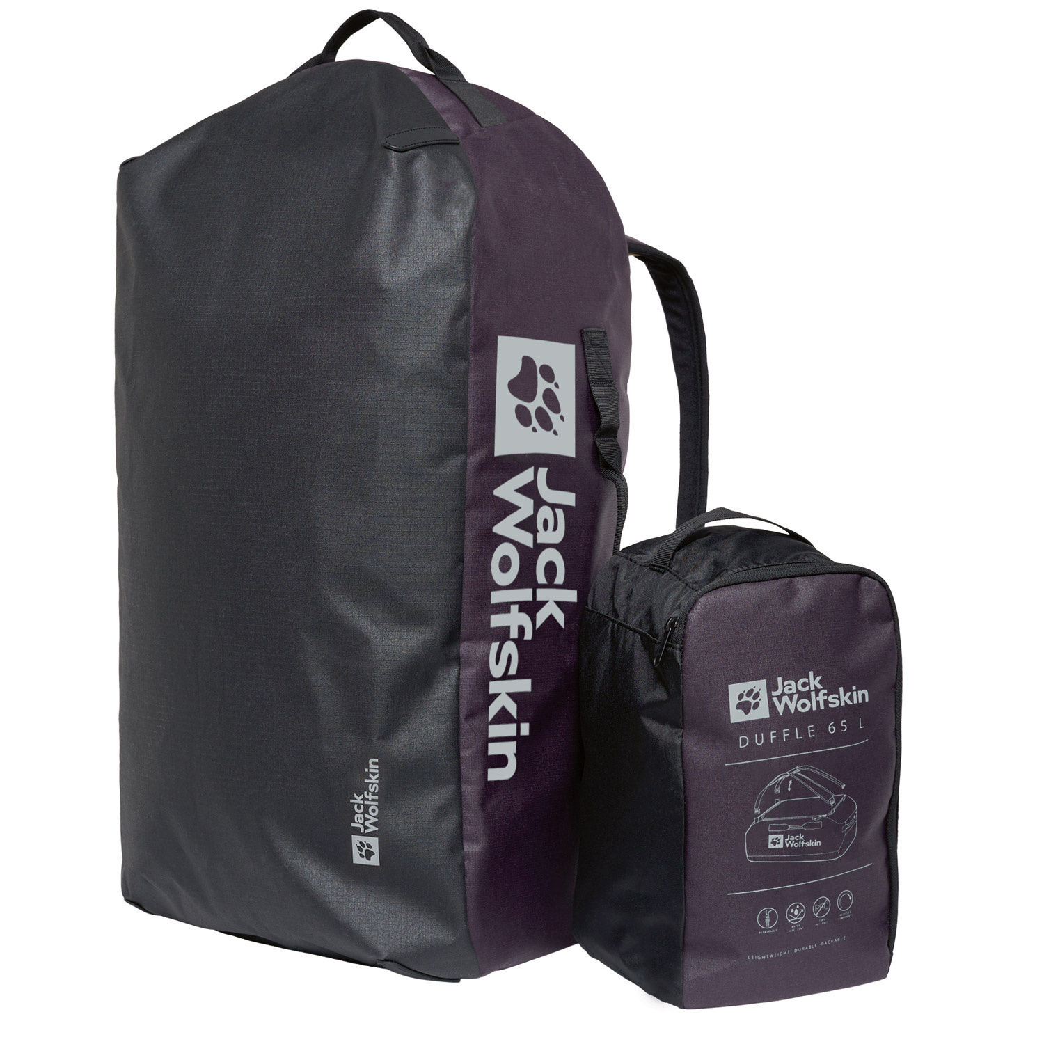Jack Wolfskin Reisetasche/Rucksack All-In Duffle 65 midnight plum Abbildung 5