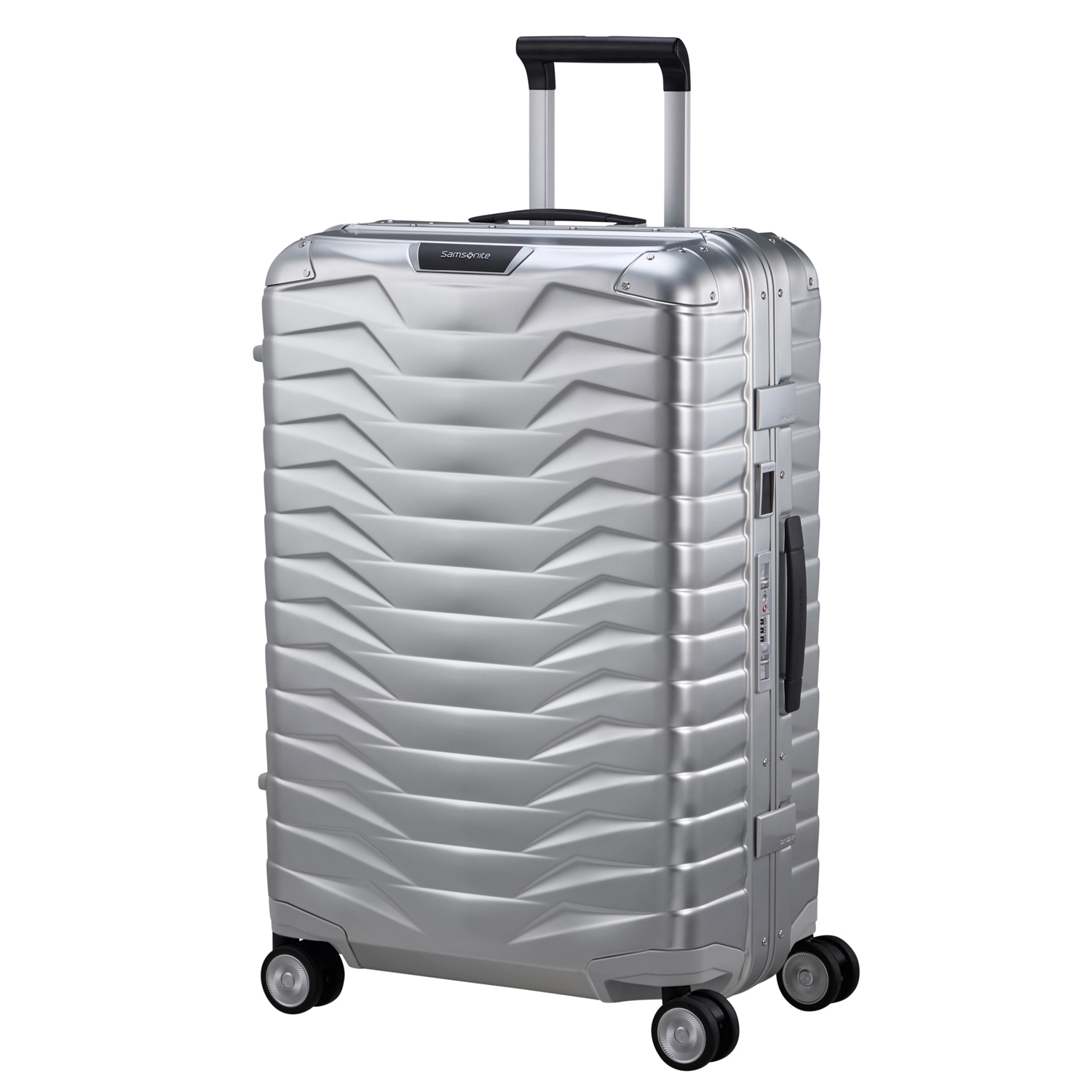 Samsonite 4-Rad Aluminium Trolley 69cm Proxis ALU silber