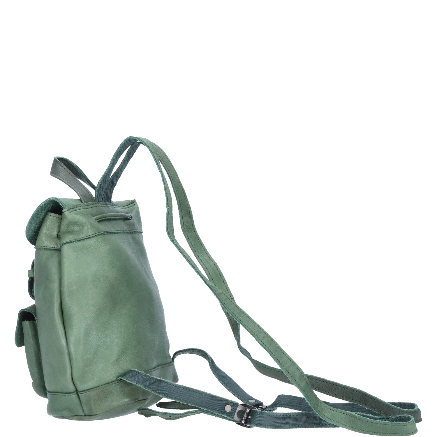 The Skandinavian Brand Mini Leder Rucksack  grün