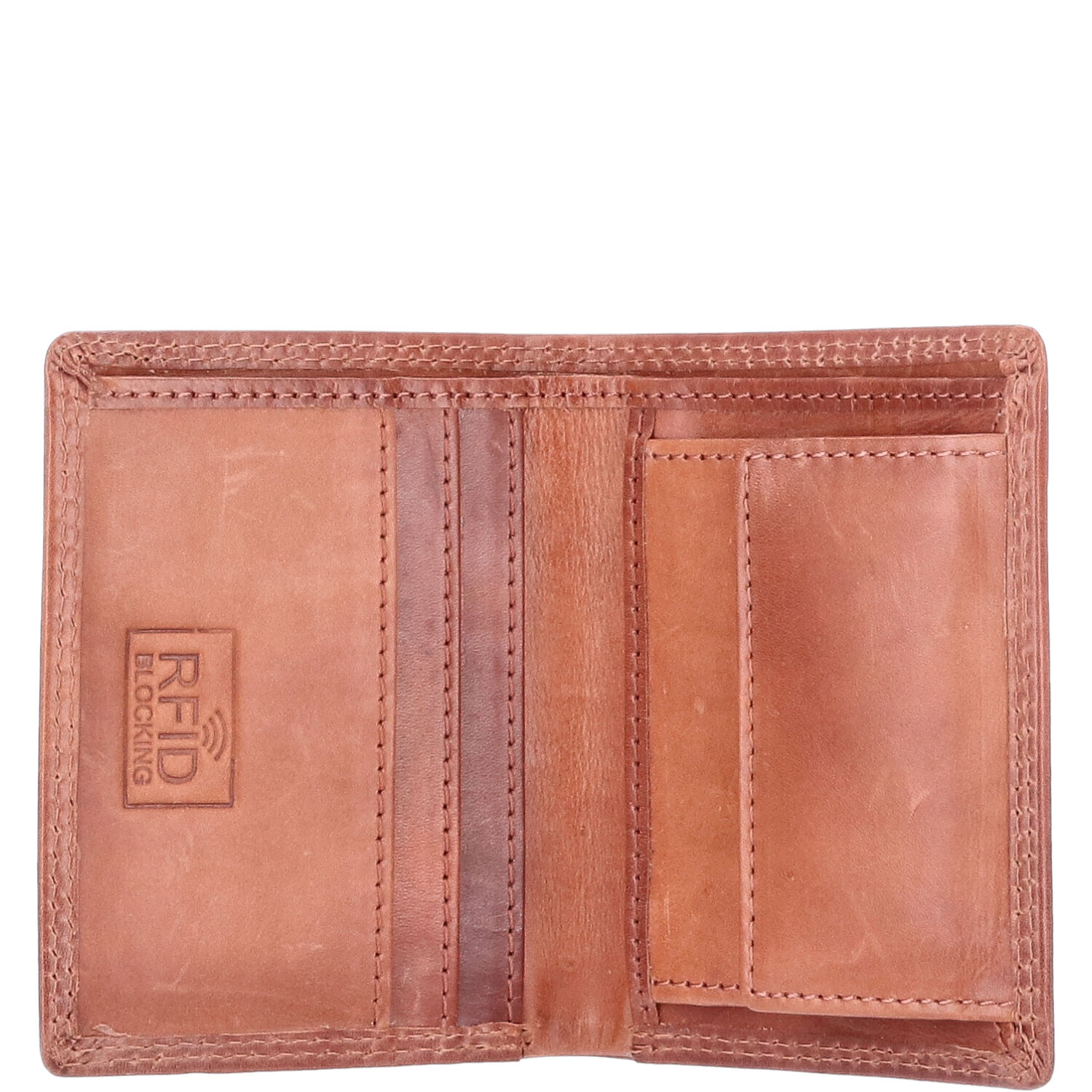 Urban Bull Wallet Washed Leather  Cognac