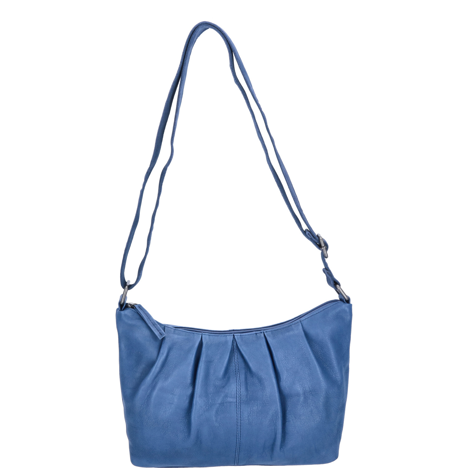 The Skandinavian Brand Damen Ledertasche, Schultertasche  blau