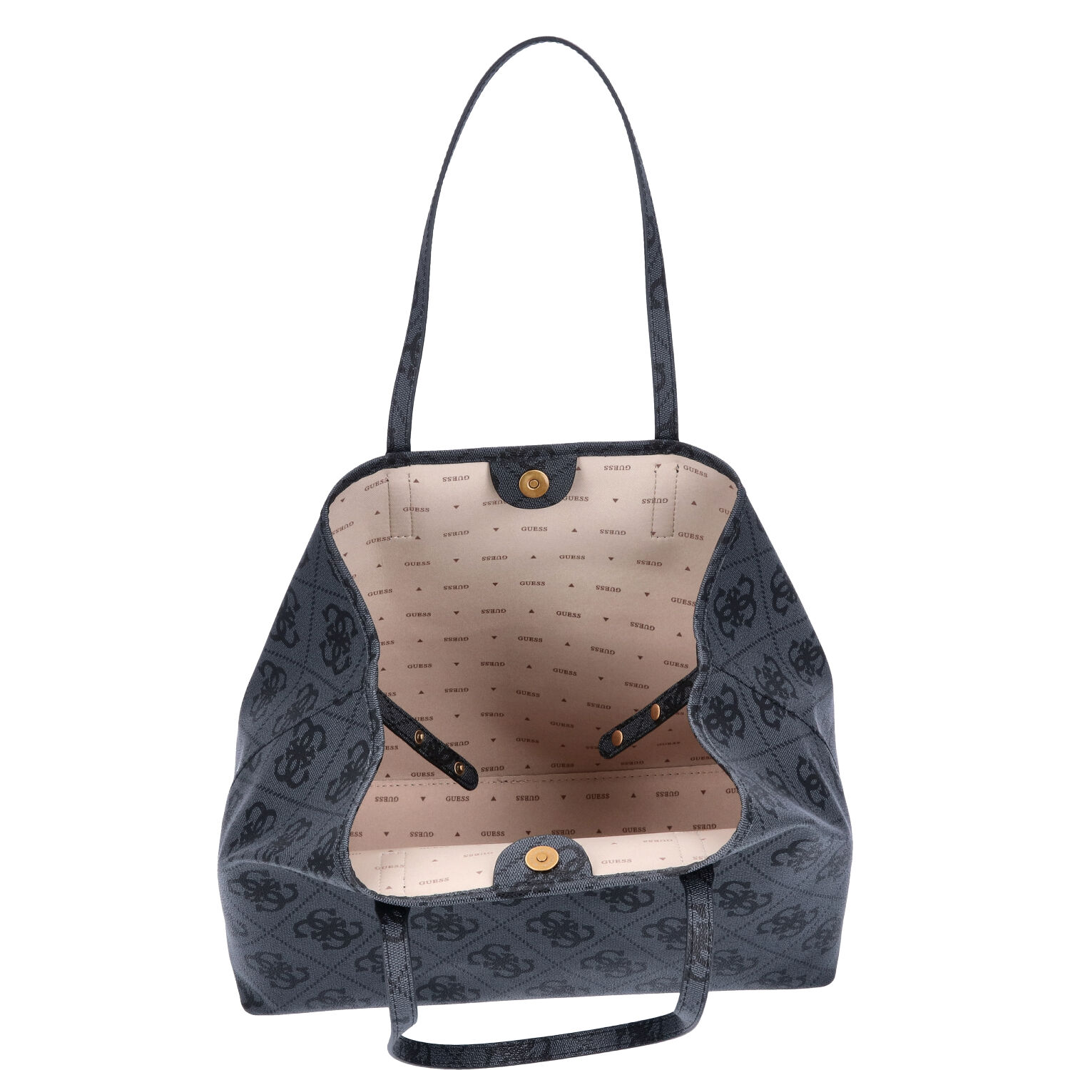 GUESS Damen Shopper Vikky Coal Logo