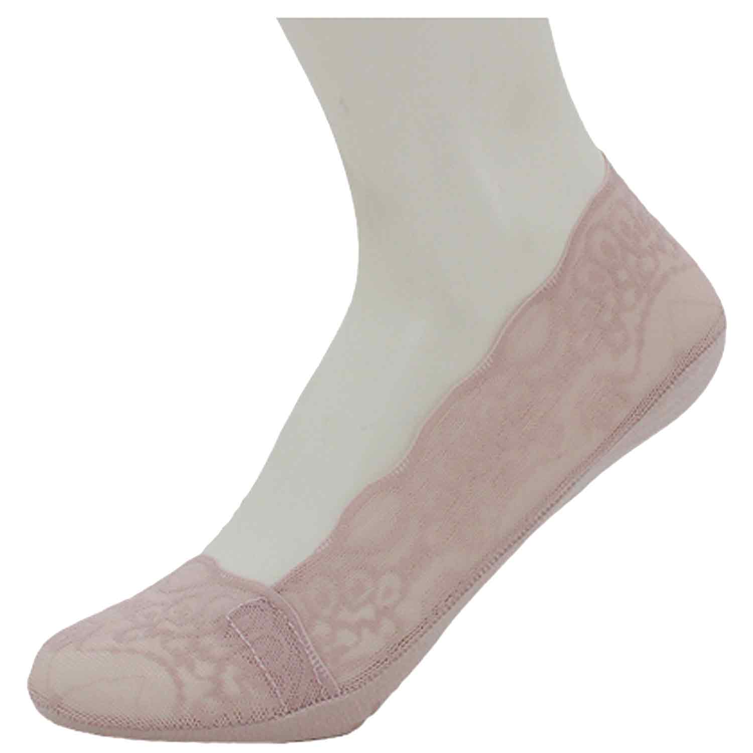 The Skandinavian Brand 5er Pack Ballerina Socken mit Spitze Gr. 36-41  old pink