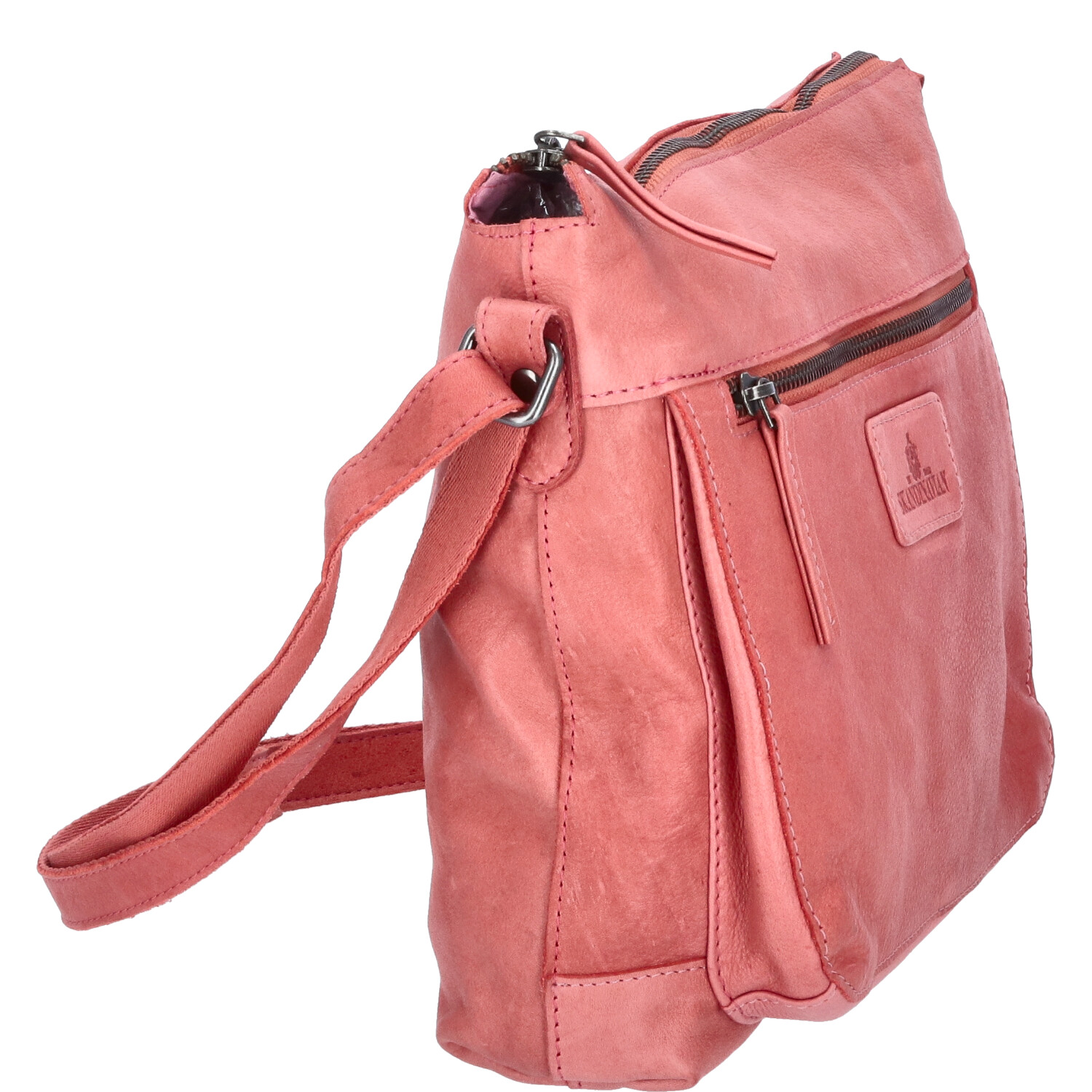 The Skandinavian Brand Damen Ledertasche  fuchsia