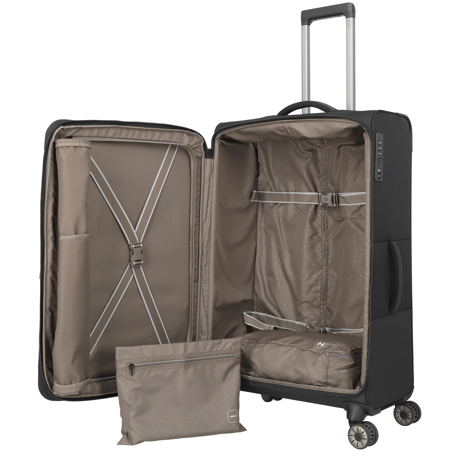 Travelite 4-Rad Trolley L Crosslite 5.0 schwarz