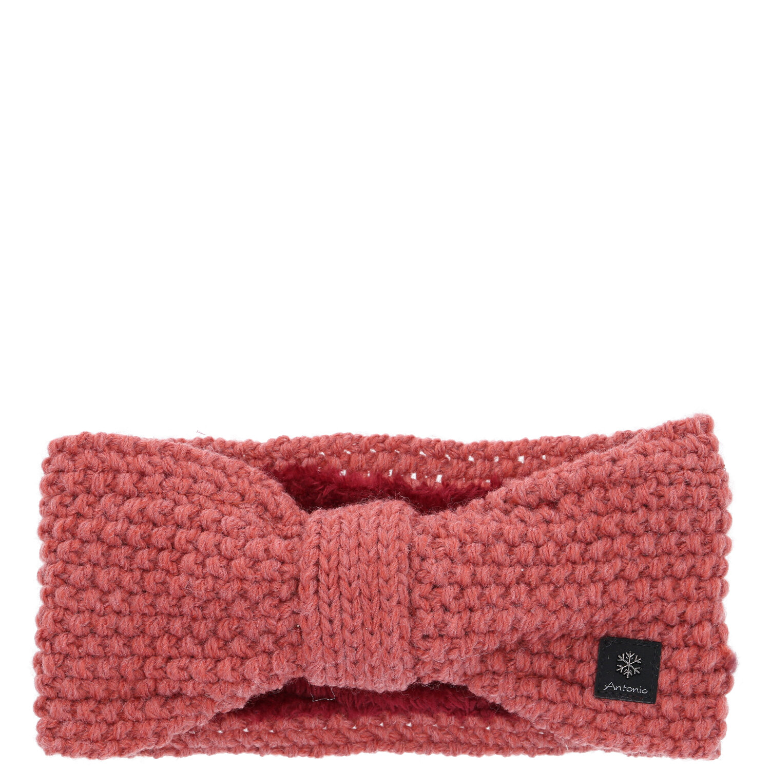 Antonio Damen Strickstirnband mit Fleece W23/24 lachs