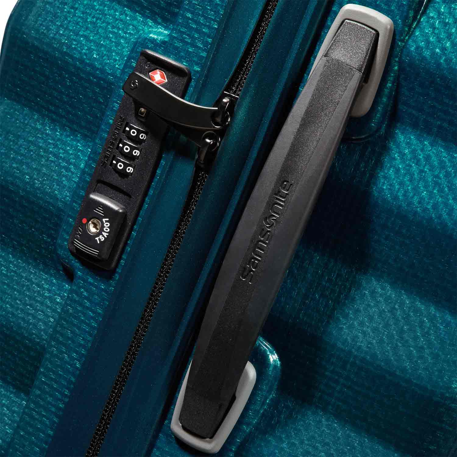 Samsonite Spinner 4 Rollen Koffer 69/25 cm Lite-Shock Petrol Blue Abbildung 3