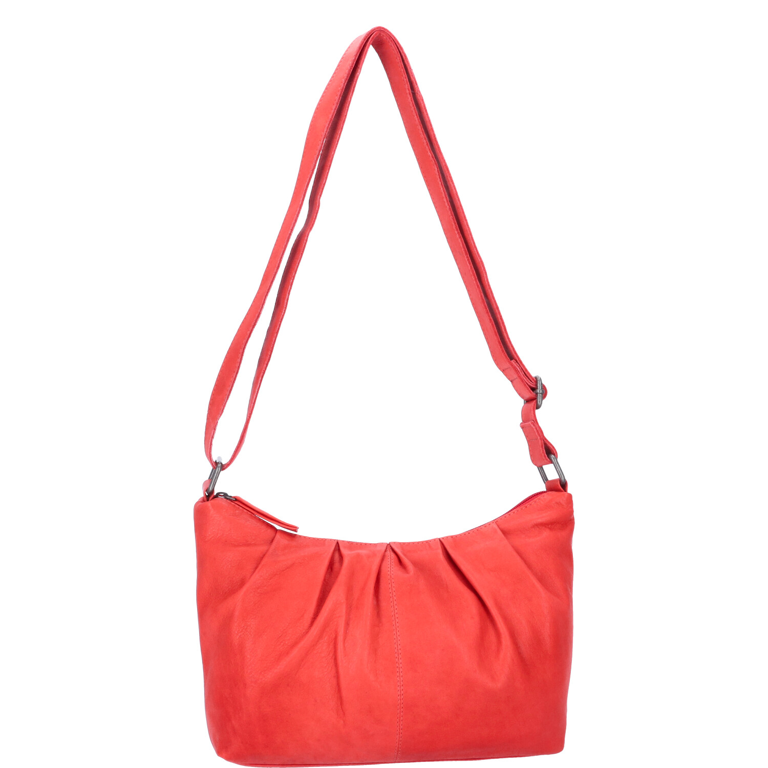 The Skandinavian Brand Damen Ledertasche, Schultertasche  Red