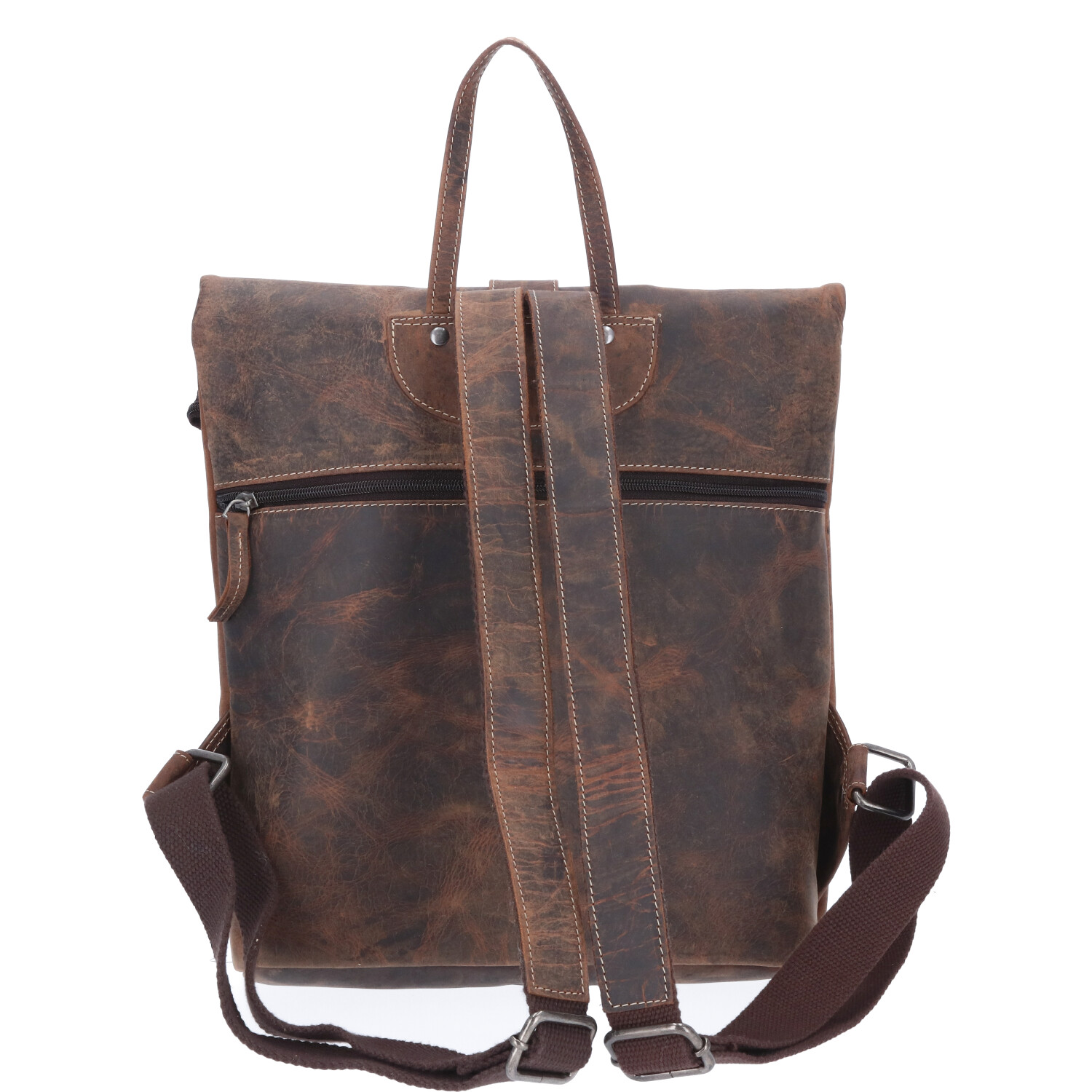 The Skandinavian Brand Leder Rucksack HUNTER - tan Abbildung 5