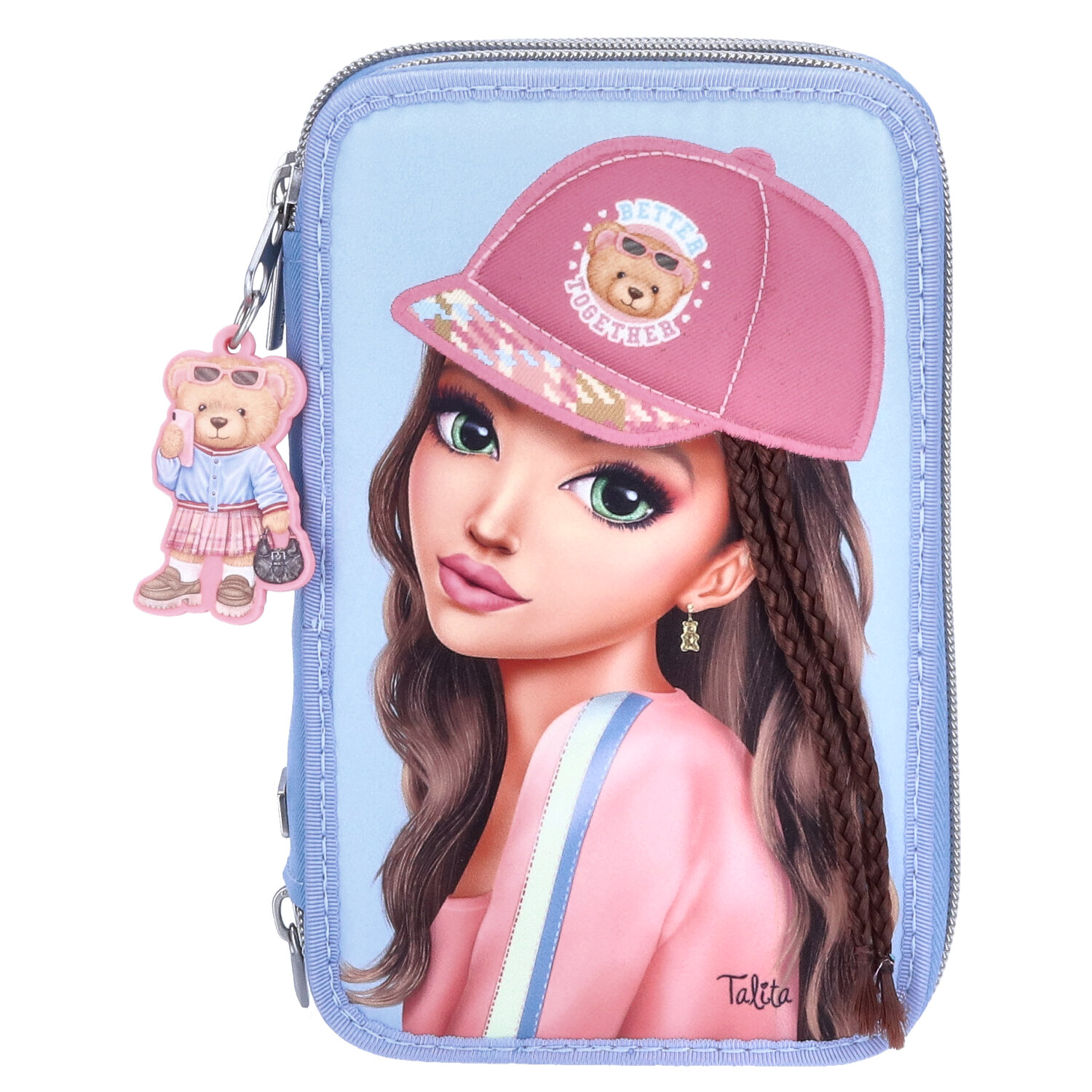 Depesche 3-Fach Federtasche mit Applikation TOPModel TEAM TEDDY 